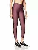 Under Armour HeatGear - Leggings da Donna con Cintura Antiscivolo, Ash Plum (554)/Black, S