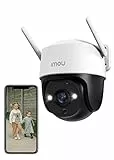 Imou Telecamera Wi-Fi Esterno 1080P Visione Notturna a Colori, Telecamera WiFi 360°, IP66, Tracciamento Intelligente, Rilevamento Umano con Faretto e Sirena, Audio Bidirezionale, 2,4Ghz Cruiser SE+