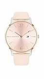 Tommy Hilfiger Orologio Analogico al Quarzo da Donna con Cinturino in Pelle Rosa - 1781973