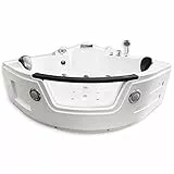 VASCA BAGNO IDROMASSAGGIO ANGOLARE Miami 135 X 135 CM CROMOTERAPIA PERSONE NUOVA