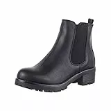 Elara Stivaletti da Donna Chelsea Boots Chunkyrayan Nero S160 Black-38