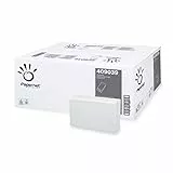 Papernet - Asciugamano Piegato a V 409039, 266 Servizi per Clip, in Pura Cellulosa, 2 Veli, Dimensioni Servizio 21x22 cm, Dimensioni Piegato 22x10,5 cm