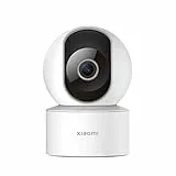 Xiaomi Mi Smart Camera C200 Home Security Camera Interno 360° 1080, 360° Telecamera Panoramica, Rilevamento umano Intelligente AI, Connettività Wi-Fi, Audio bidirezionale, Funziona con Alexa, Bianco