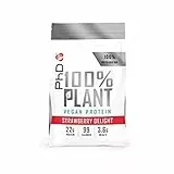 PhD Nutrition Diet Plant, Proteine Vegane in Polvere, Ricca di BCAA e Bassa in Calorie, Ideale per Preworkout, Delizia alle Fragole (40 Porzioni, 1kg)