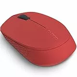 Rapoo Mouse wireless M100 Silent 1300 DPI sensore 9 mesi di durata della batteria tasti silenziosi ergonomici per mancini e destrimani PC e Mac – rosso