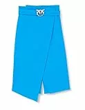 Pinko Ivra Gonna Lino Stretch con Fi, F71_Blu Direttorio, 46 Donna