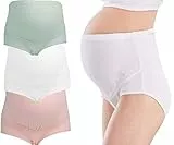 JFAN Mutandine Donna Gestante Caldo E Confortevole A Vita Alta maternità Traspirante Senza Soluzione di continuità Slip Pacco da 3 Mutanda XL