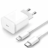 LUOATIP 20W Rapido Caricatore USB C con 2M Cavo Compatibile per iPhone 14/14 Plus/14 Pro/14 Pro Max/13/12/11, Caricabatterie PD 3.0 Alimentatore Veloce Presa Spina Muro per , iPad PRO, Airpods