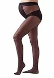 BELLISSIMA 1 Paia Collant Donna Maternity M101 Microfibra Coprente 50 den(Nero, 4/L)