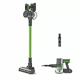 Polti Forzaspira D-Power SR500, Scopa Elettrica Senza Fili, 2 in 1, Display Digitale, Programma Eco, Autonomia fino a 40 min, per Pavimenti e Pappeti, colore verde e grigio