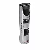 BaByliss MEN T831E Regolabarba a Rete/Ricaricabile, 60 Minuti di Autonomia, Precisione 1 mm, Guida di Taglio da 1 a 20 mm, Collettore Peli, Rotella di Regolazione