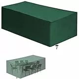 200x100x80cm Copertura Tavolo Esterno, 420D Oxford Copritavolo Esterno Impermeabile, Copertura Tavoli Giardino per Tavoli e Sedie, Divani, Mobili in Rattan