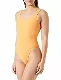 Champion Legacy American Classics Swimwear Stretch Light Crinkle Costume Intero, Arancione, S Donna
