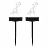 Fiacvrs - Lampada solare a forma di dinosauro 3D, luce notturna a forma di tirannosauro, Smart Touch, 7 colori, regalo di compleanno per bambina