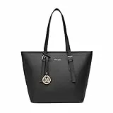 Miss Lulu Tote Bag per donne Borsa a Mano grande Borsetta Borsa a Spalla in ecopelle Manici Regolabili