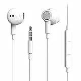 Hi-Res Extra Bass Auricolari Cuffie In-Ear Isolanti Acustiche Cablate con Microfono per iPhone, iPod, iPad, MP3, Huawei, Samsung, Auricolari leggeri con controllo del volume Cuffie Jack da 3,5 mm
