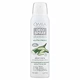 Omia, Deo Spray Erboristico con Aloe Vera, Deodorante Antitraspirante per Sudorazione Intensa, Senza Sali di Alluminio e Gas, Freschezza per 24 ore, Deodorante Uomo e Donna - 150 ml