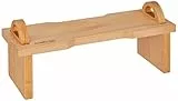 Fackelmann Camilla Gift Tagliere Vassoio Alzatina da portata in Legno di Faggio 40x16cm, Scomponibile in 3 parti, con Manici per agevolare il servizio removibili e salvaspazio