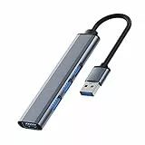 Hub USB Adattatore multipla porta USB 4 in 1 Con 1 porta USB 3.0 e 3 porte USB 2.0 per computer portatili Macbook Pro Windows e altri dispositivi con porte USB.