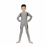SAGUARO Set Intimo Termico Bambini Traspirante Sci Biancheria Intima Termica per Bambino Grigio Gr.134-140
