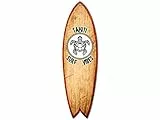 DECLINA Tavola da surf da parete Tahiti Surf Vibes, Tavola da surf decorativa, stampa alu-dibond, decorazione parete, decorazione surf, 100 x 30 cm
