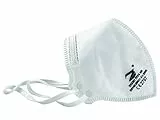 GIMA Mascherina Filtrante FFP3-NR G-Prime, Pieghevoli Forma a C, Senza Valvola, Bianco, Elastici Doppi Dietro la Testa, Nasello Regolabile, Certificate DPI, 30 pz in Bustine Singole, GB,FR,ES,DE,PT