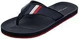 Tommy Hilfiger Infradito Uomo Beach Sandal Scarpe da Mare, Blu (Desert Sky), 40 EU