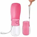 VZSAIV 300ML Dispenser d'Acqua per Cani, Borraccia per Animali Domestici, Bottiglia d'Acqua per Cuccioli Adatto per Il Campeggio, l'Escursionismo e Il Trekking