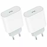 Sakahyro 20W 2-Pack USB C Rapido Caricatore per iPhone 15/15 Pro/15 Pro Max/15 Plus/14/13/12/11/XS/XR/X, Pad, AirPods, USBC Type C Presa Carica Alimentatore Caricabatterie Spain donne bambini 9600