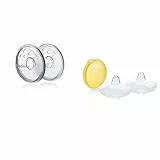 MEDELA Modellatori del Capezzolo, Confezione da 2 Pezzi + Cappelletti per il Seno Contact, M, Confezione da 2 Pezzi