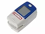 GIMA Saturimetro Oxy-5 Pulsoximetro da Dito, Diametro 10-22 mm, Portatile, Rileva Saturazione, Battito e Perfusione, 2 pile AAA Incluse, Allarmi Visivi e Acustici, Display LCD