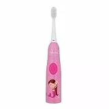 Chicco Spazzolino Elettrico Bambini, Setole Morbide, Delicato Sulle Gengive, Con Batterie Sostituibili E Testina Di Ricambio, Rosa, 3 Mesi+