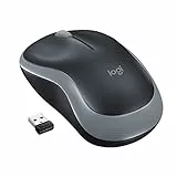 Logitech M185 Mouse Wireless, 2,4 GHz con Mini Ricevitore USB, Durata Batteria di 12 Mesi, Tracciamento Ottico 1000 DPI, Ambidestro, Compatibile con PC, Mac, Laptop - Grigio