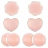 GHYUI Reggiseno Invisibile in Silicone, Reggiseno Adesivo Senza Spalline Reggiseno Adesivo Push Up Riutilizzabile per Costumi da Bagno, Abiti da Sposa e Indumenti Senza Schienale e Altro Ancora.
