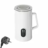 Montalatte Elettrico 4-in-1 400W 580ml/19.61oz Schiumalatte Caldo e Freddo Funzionamento Silenzioso Piroscafo in Acciaio Inox Antiscivolo per Latte Cappuccini