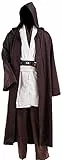 NUWIND Costume da Jedi da Uomo Tunica Medievale con Cappuccio Mantello Costume Cosplay di Halloween per Adulti (Multicolore, S)