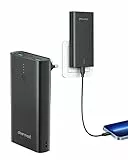 Charmast power bank 10000mAh con la presa elettrica,USB C Caricatore Portatile carica veloce 22.5W QC 3.0 & PD Powerbank con 2 Ingresso & 3 Uscita Compatibile con iPhone Samsung Huawei