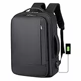 Zaino espandibile per laptop da 15,6 pollici, 25-40 litri, impermeabile, USB, per aeroplano
