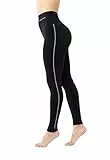 ENDLESS TIGHTS TO LOVE THE PLANET Leggings Donna a Vita Alta con Riga Laterale, Realizzati in Microfibra Riciclata, Ideali per Lo Sport e Il Tempo Libero, Ecosostenibili e Made in Italy