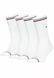 Tommy Hilfiger Calze Sportive Iconiche Da 2 Confezioni Da Uomo, Bianche Piccolo/medio