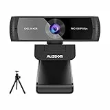 AUSDOM Webcam HDR 2K per PC, Certificata per lo Zoom, [2a Gen] AW651 1080P 60fps Autofocus USB Computer Camera con Microfoni, Copertura Privacy e Treppiede per Skype/YouTube/Webex, Videoconferenze