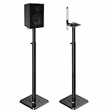 Mounting Dream Coppia di supporti per altoparlanti regolabili in altezza, per altoparlanti satellitari universali, set di 2 per Bose Polk JBL Sony Yamaha – capacità 5 kg