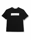 Calvin Klein Jeans Maglietta con Logo Hyper Real Box S/S, CK Black, L Uomo