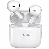 TOZO A3 Cuffie Bluetooth, Auricolari Bluetooth 5.3 con Cancellazione Attiva Rumore, Semi In Ear Cuffie con Chiamata Chiara, Custodia di Ricarica con Chiave di Ripristino, Rilevamento Hall