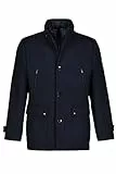 JP 1880 Giacca idrorepellente in misto lana con inserto a spina di pesce e colletto alto blu notte scuro 4XL 795063730-4XL