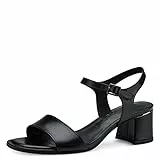 Tamaris Donna Sandali, Signora Sandali,TOUCHit,Scarpe estive,Cinturini,Elegante,Femminile,Tacco Leggero,Black,39 EU