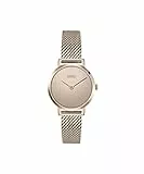 Hugo Orologio Analogico al Quarzo da Donna con Cinturino in Maglia Metallica in Acciaio Inossidabile Color Oro Rosso - 1540085