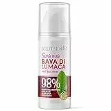Siero Viso a Base di Bava di Lumaca Pura Idratante e Antirughe, Siero Viso per Uomo e Donna con Acido Ialuronico, Vitamina C e Burro di Karité 100 ml - BELL'ITALIABIO