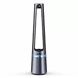 Rowenta Eclipse QU5030, 2in1 Purifica e rinfresca, purificatore d'aria, elevata efficacia di filtrazione, ultra silenzioso, oscillazione a 12 velocità, programmabile, raggio d'azione 8 m, Argento