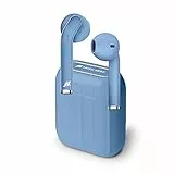 Music Hero Auricolari Twin Style True Wireless Stereo Con Microfono E Tasto Risposta/Fine Chiamata, Custodia di Ricarica Da 300Mah, Fino A 2.5 Ore Di Ascolto Musica, Azzurro, Unica